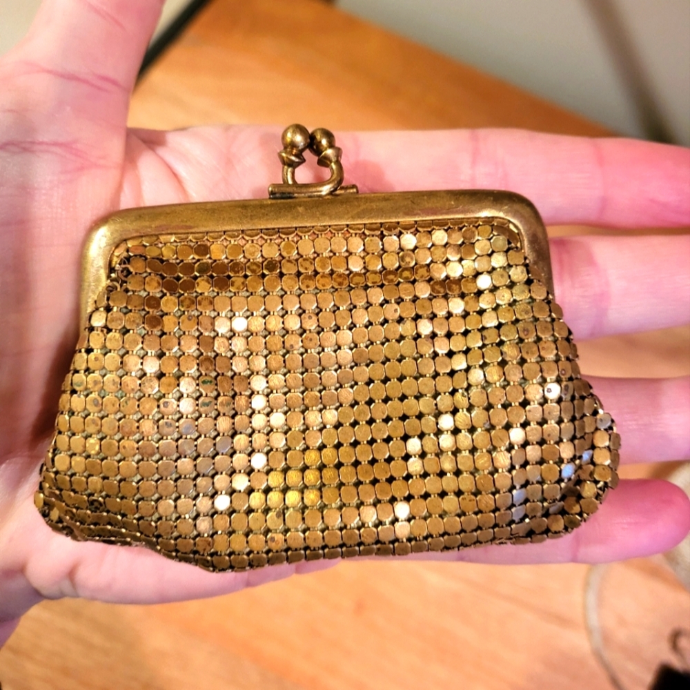 Vintage Whiting & Davis Gold Mesh Coin Purse